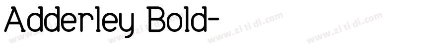 Adderley Bold字体转换